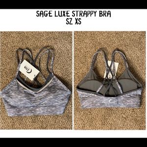 ZYIA Sage Luxe Strappy Bra Sz XS NEW
